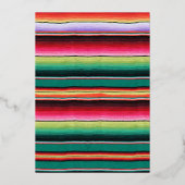 メキシカンフィエスタ誕生日パーティー 箔招待状 (裏面)