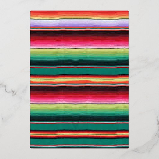 メキシカンフィエスタ誕生日パーティー 箔招待状 (裏面)