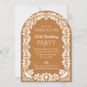 メキシカンフィエスタ誕生日パーティーterracottalavera 招待状 (正面)