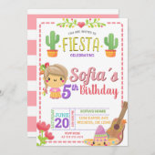 メキシカンフィエスタ誕生日招待状 招待状 (正面/裏面)