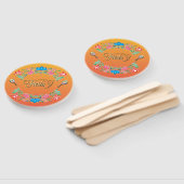 メキシカンフィエスタ金ゴールドグリッターハンドファン ハンドファン (組立なし)