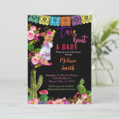 メキシカンフィエスタ金ゴールドグリッターベビーシャワー招待状 招待状 (スタンド正面)