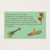 メキシカンフィエスタ魅力的赤ちゃんシャワーおむつラッフル (裏面)