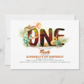 メキシカンフィエスタ1st誕生日パーティー 招待状 (正面)