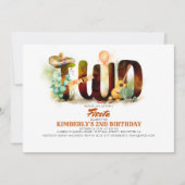 メキシカンフィエスタ2歳誕生日パーティー 招待状 (正面)