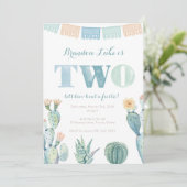 メキシカンフィエスタ2nd誕生日パーティー招待状for boy 招待状 (スタンド正面)