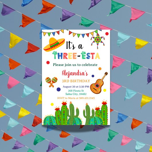 メキシカンフィエスタ3回目の誕生日パーティー 招待状