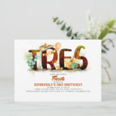 メキシカンフィエスタ3nd誕生日パーティー招待TRES 招待状 (スタンド正面)