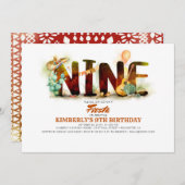 メキシカンフィエスタ9th誕生日パーティー 招待状 (正面/裏面)