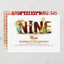 メキシカンフィエスタ9th誕生日パーティー 招待状