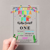 メキシカンフィエスタ&おもしろい1st誕生日 アクリル招待状 (インサイチュ (ポータブル))