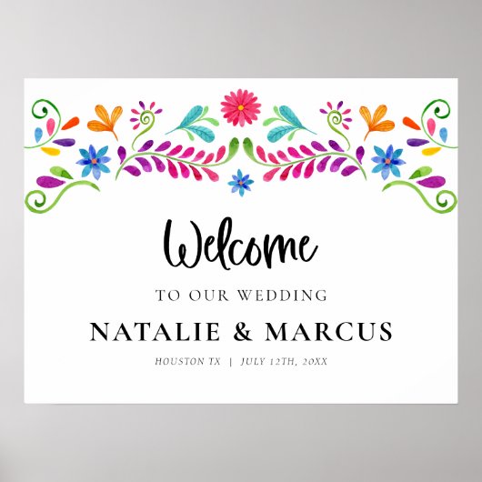 メキシカンフィエスタ ウェディング ウェルカムポスター ポスター (正面)