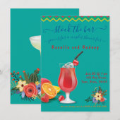 メキシカンフィエスタ カップルシャワー ストックザバー 招待状 (正面/裏面)
