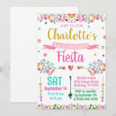 メキシカンフィエスタ シエスタ 誕生日パーティー招待状 招待状 (正面/裏面)
