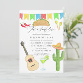 メキシカンフィエスタ タコスをテーマにした結婚式 招待状 (スタンド正面)