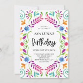 メキシカンフィエスタ テーマの誕生日 招待状 (正面)