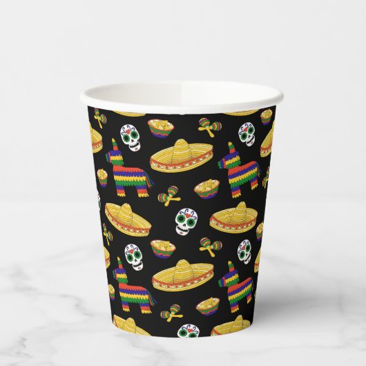 メキシカンフィエスタ&ディアデムエルトス 紙コップ (左)