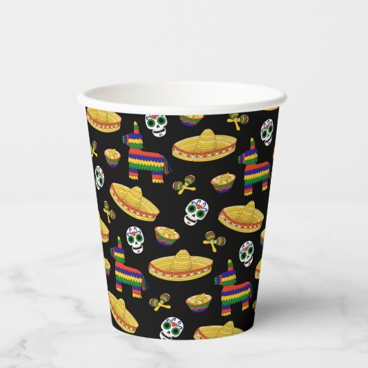 メキシカンフィエスタ&ディアデムエルトス 紙コップ (正面)