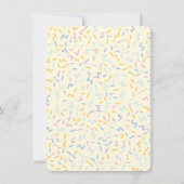 メキシカンフィエスタ ピニャータとベビーシャワー 招待状 (裏面)