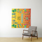 メキシカンフィエスタ ピニャータパーティー フォトブース背景 タペストリー (インサイチュ(横))