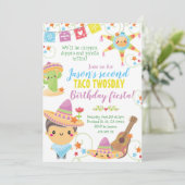 メキシカンフィエスタ ピニャータ 誕生日招待状 招待状 (スタンド正面)