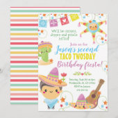 メキシカンフィエスタ ピニャータ 誕生日招待状 招待状 (正面/裏面)