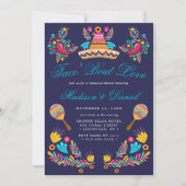 メキシカンフィエスタ フラワーソンブレロ リハーサルディナー 招待状 (正面)