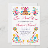 メキシカンフィエスタ フラワーソンブレロ リハーサルディナー 招待状 (正面)