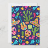 メキシカンフィエスタ フラワーソンブレロ リハーサルディナー 招待状 (裏面)