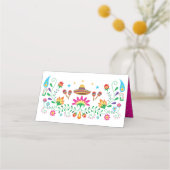 メキシカンフィエスタ フローラル オトミ コンフェッティ パーティー デコレーション プレイスカード (裏面)