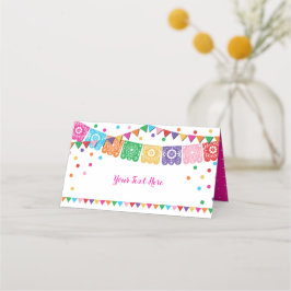 メキシカンフィエスタ フローラル オトミ コンフェッティ パーティー デコレーション プレイスカード