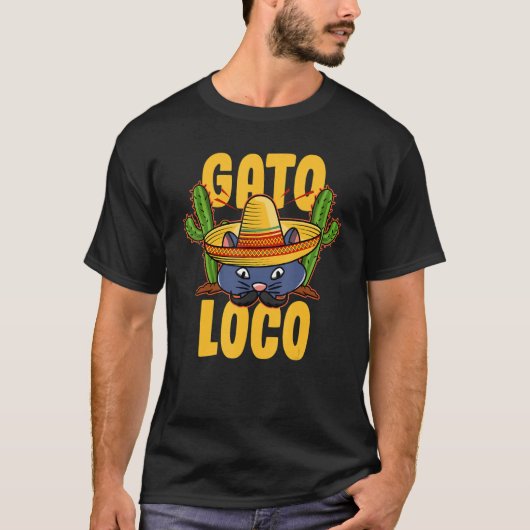 メキシカンフィエスタ – Gato Loco Tシャツ (正面)