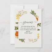 メキシカンフラワーの感謝カード ありがとう サンキューカード (正面)