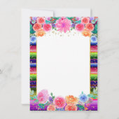 メキシカンフラワーフローラフェスタ誕生日パーティー 招待状 (裏面)