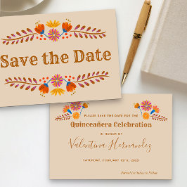 メキシカンフローラル ウエスタン体 フォーマル Save The Date セーブザデート