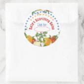 メキシカンフードのサルサの材料、ラベル付け缶詰 ラウンドシール (バッグ)