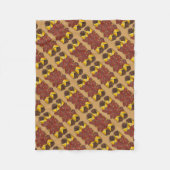 メキシカンフードブラックビーンエンチラダスグルメ フリースブランケット (正面)