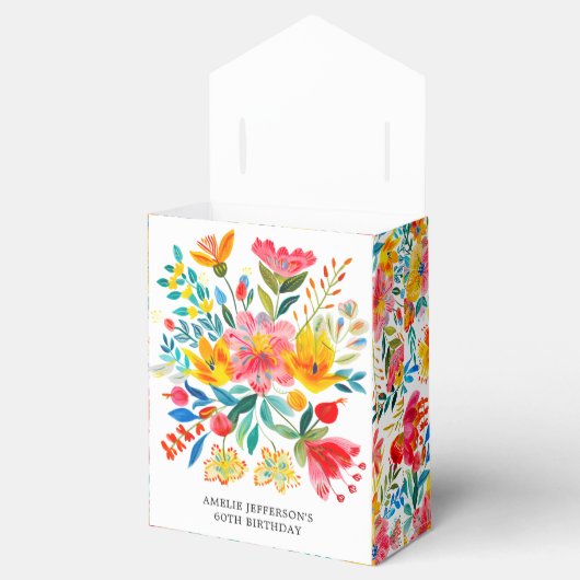 メキシカンブライトフローラフェスタ誕生日 フェイバーボックス (オープン)