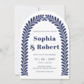 メキシカンブルータラ結婚ベラ 招待状 (正面)