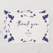メキシカンブルーバードフェスタブライダルありがとう ノートカード (正面/裏面)