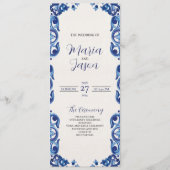 メキシカンブルーフローラエレガントフラワーフィエスタ結婚ズ プログラム (正面)