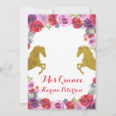 メキシカンブートチャラキンセアニェラ招待状 招待状 (裏面)