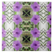 メキシカンペチュニア及び格子細工 タイル (正面)