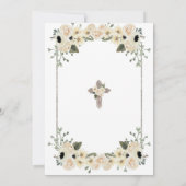 メキシカンホワイトシルバーチャロボーイガールツインバウティゾ 招待状 (裏面)