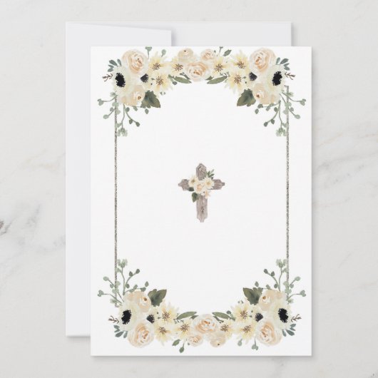 メキシカンホワイトシルバーチャロボーイガールツインバウティゾ 招待状 (裏面)