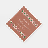 メキシカンボホーバージョー ブライズシャワー スタンダードランチョンナプキン (角)