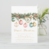 メキシカンポサダナビデナカラフルオーナメント 招待状 (スタンド正面)
