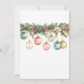 メキシカンポサダナビデナカラフルオーナメント 招待状 (裏面)