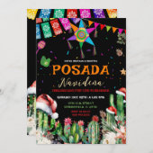 メキシカンポサダナビデナフィエスタサボクリスマス 招待状 (正面/裏面)