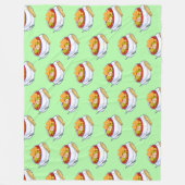 メキシカンポゾールロジョデポロ フリースブランケット (正面)